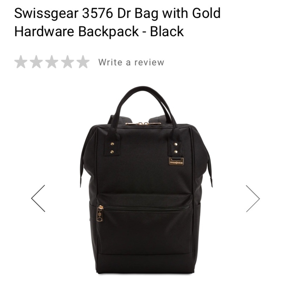 Swissgear 3576 Dr Bag with Gold Hardware Backpack